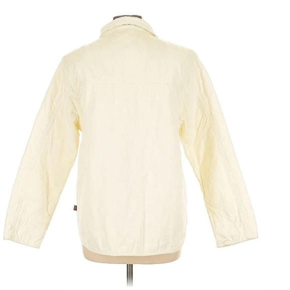 Alpha Industries CREWMAN LINER MOD Women’s Quilted Jacket Cream Large - Picture 3 of 6